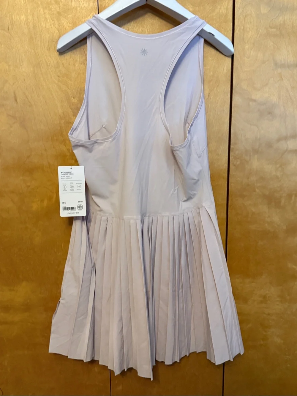 NWT - ATHLETA Athletic Tennis Dress  light purple Women Size Medium - Picture 6 of 11